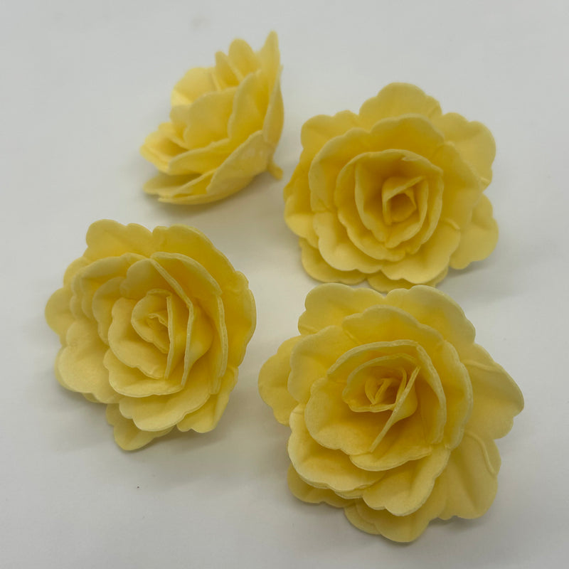 Vahvlist hiina roos kollane (60mm) 18tk
