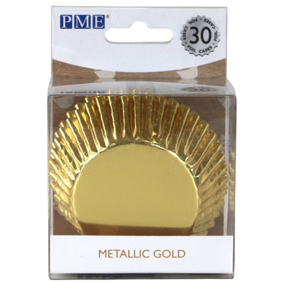 Foolium muffinivormid 30tk metallik kuld