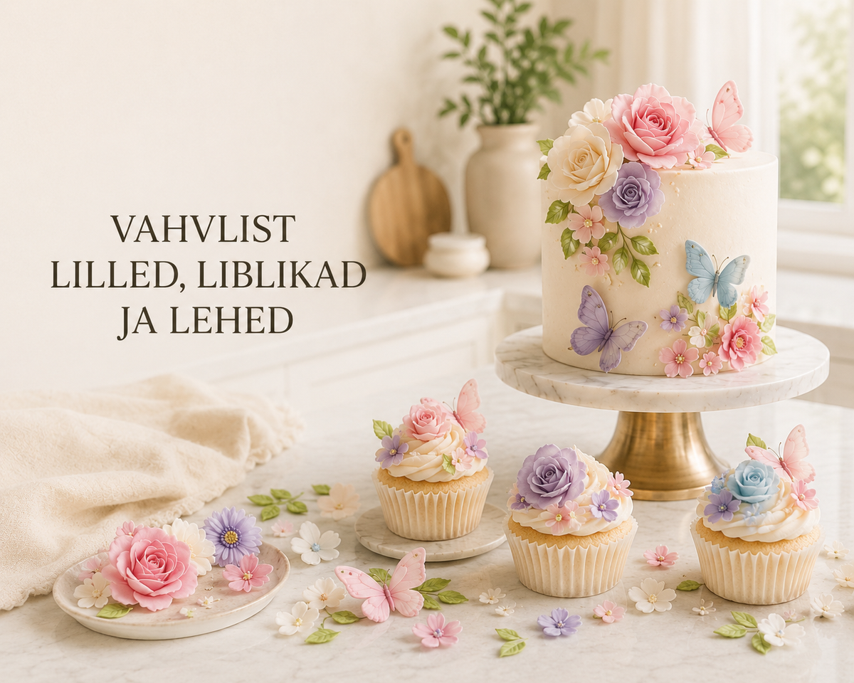 Vahvlist lilled ja lehed