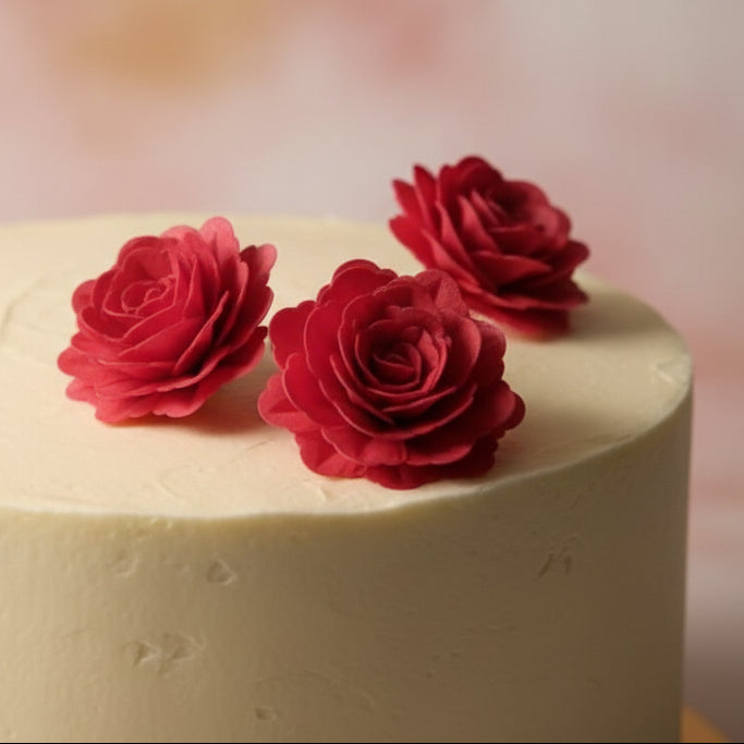 Vahvlist Hiina Roos Punane 70Mm