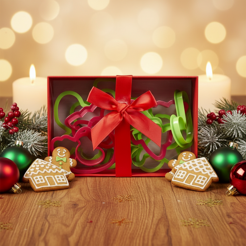 Plastist piparkoogivormide komplekt – Jõulud 10 tk