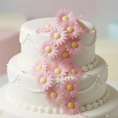 Vahvlist Karikakar Roosa/Kollane/Sinine/Valge Roosa / 10Tk