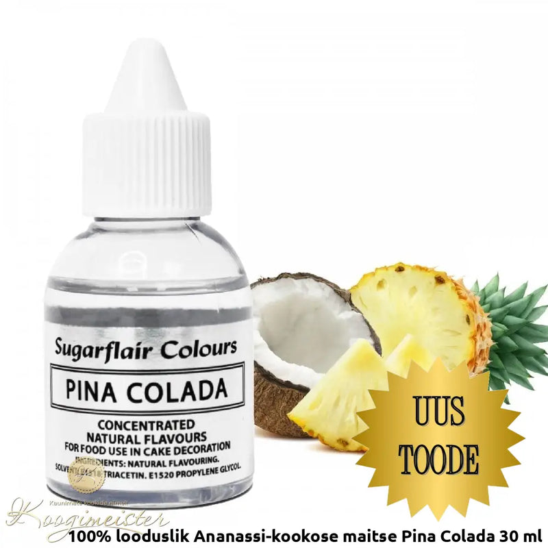 100% Looduslik Ananassi-Kookose Maitse Pina Colada 30 Ml Toidukaubad