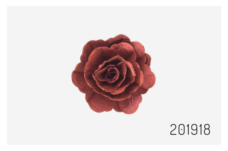 Vahvlist hiina roos läikiv burgundia (60mm)