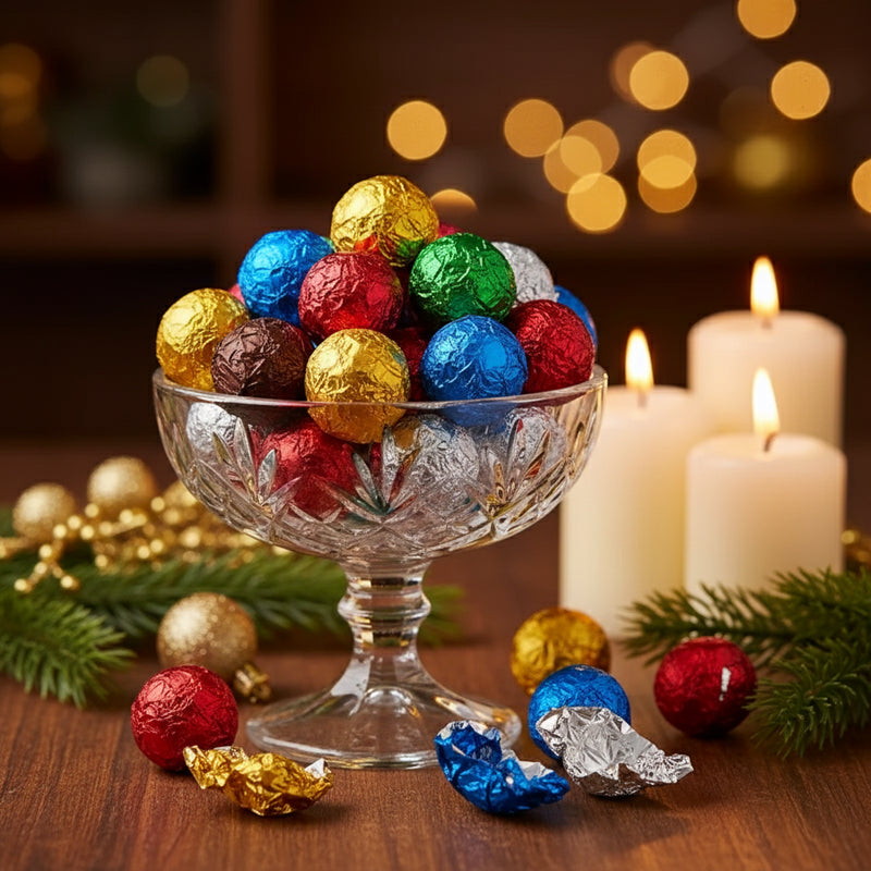 Fooliumist trühvlipaber 10x10cm valik värve