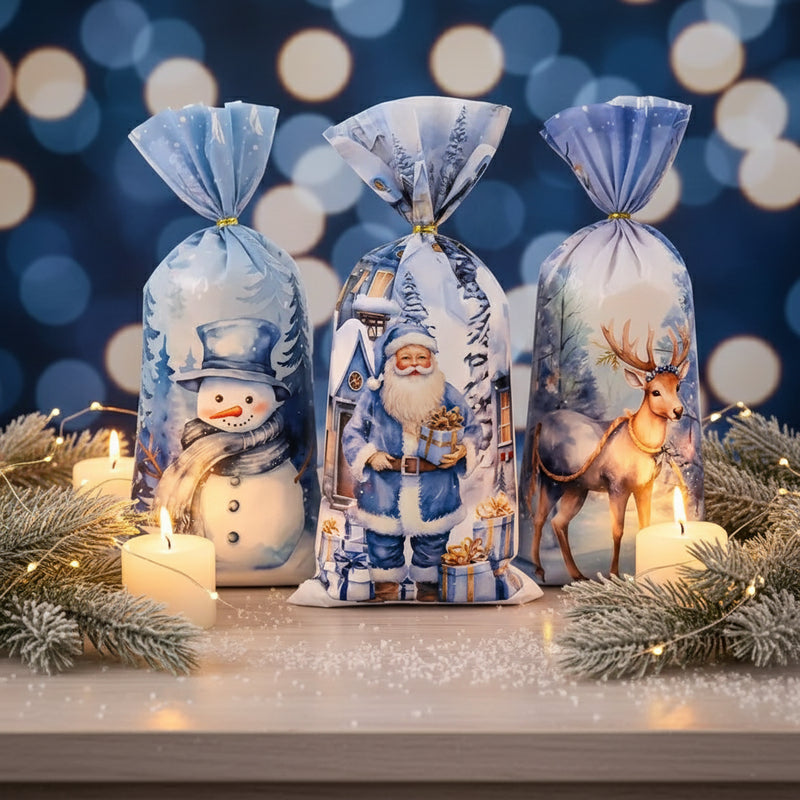 Kinkekotid Jäised Jõulud 130 x 270mm 12tk