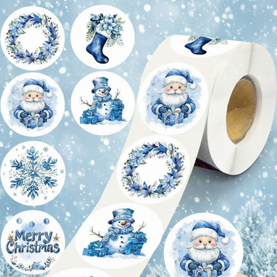 Kleebised Jäised jõulud 25mm 30tk