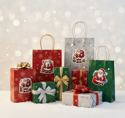 Kleebised Jõulumehed 25mm 30tk