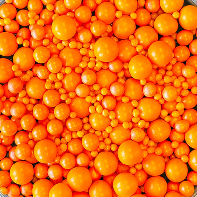 Suhkrupärlid mix Oranz 3 5 7 10 mm 50g