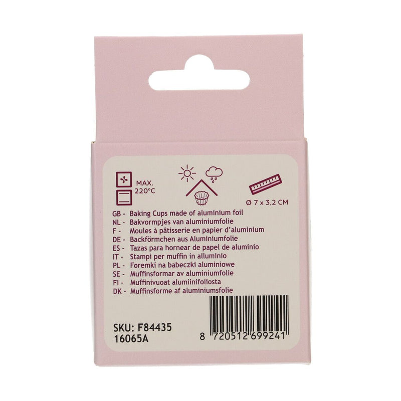 Fooliumist Muffinivormid Metallik Kuldne 48Tk Küpsetusvorm