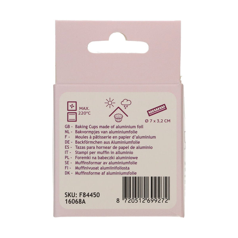 Fooliumist Muffinivormid Metallik Must 48 Tk