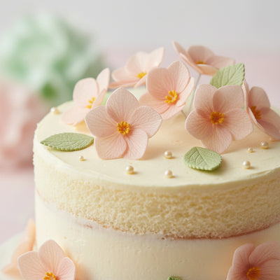 Vahvlist hortensia pastellne roosa 6tk toidukaubad