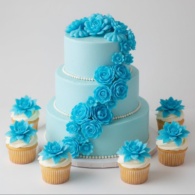 Vahvlist Inglise Roos Sinine 50Mm 5Tk