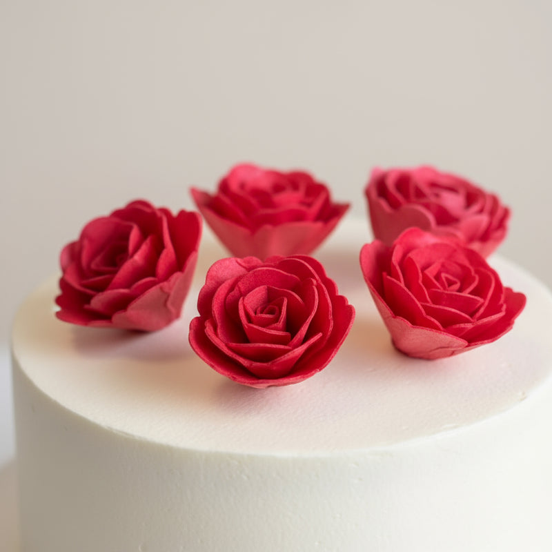 Vahvlist Hiina Roos Punane 45Mm 5Tk Toidukaubad