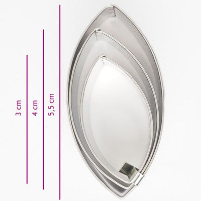 Metallvormide Komplekt Ovaal 3Tk