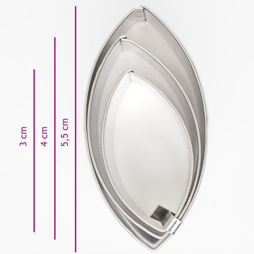 Metallvormide Komplekt Ovaal 3Tk