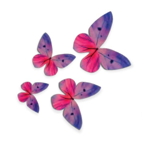 Vahvlist liblikad lilla mix 21tk