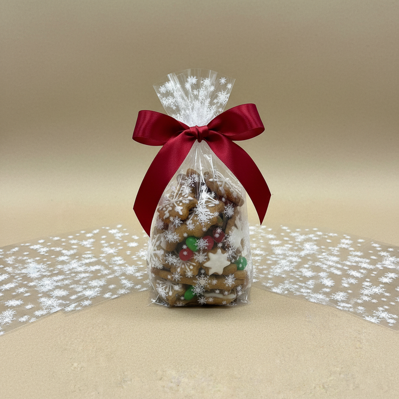 Kinkekotid Valged helbed 15x32cm 10tk