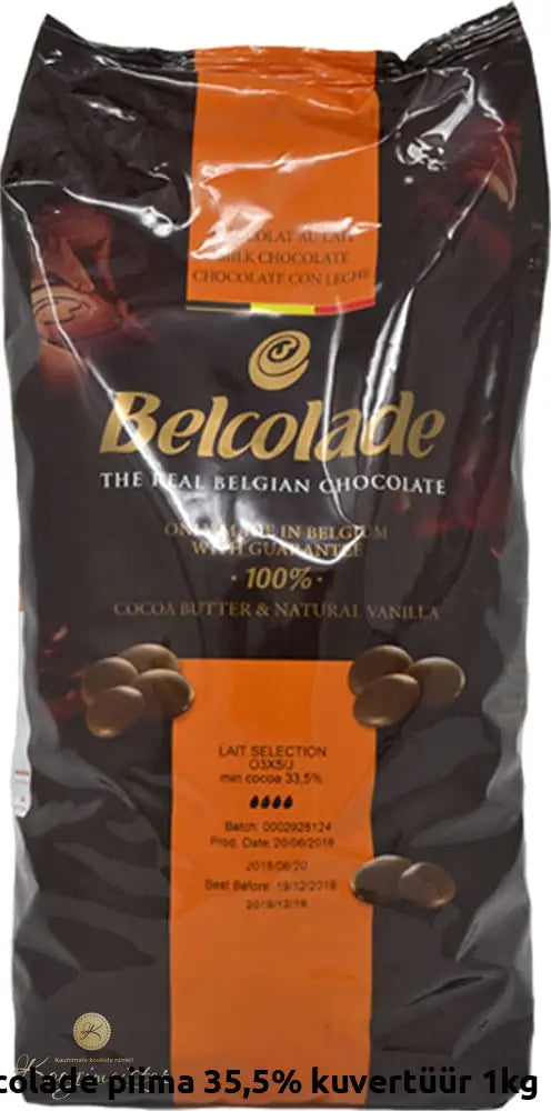 Belcolade Piima 35 5% Kuvertüür 1Kg