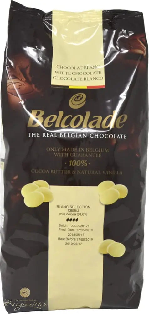 Belcolade Valge 28% Kuvertüür 1Kg