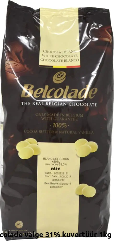 Belcolade Valge 28% Kuvertüür 1Kg