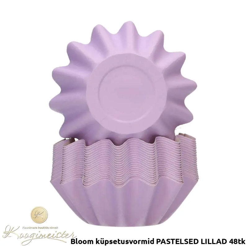 Bloom Küpsetusvormid Pastelsed Lillad 48Tk