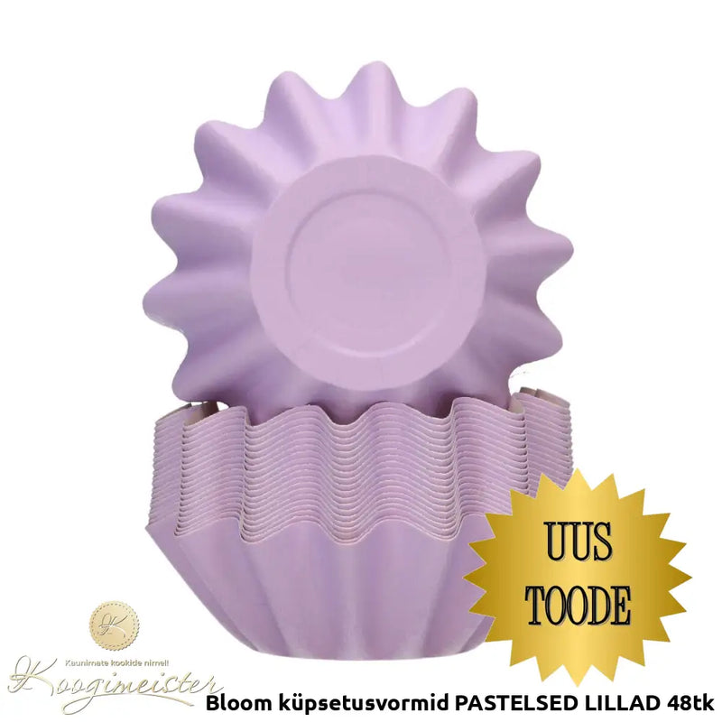 Bloom Küpsetusvormid Pastelsed Lillad 48Tk