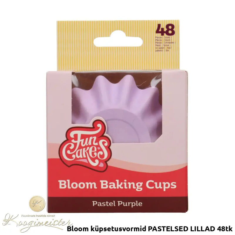 Bloom Küpsetusvormid Pastelsed Lillad 48Tk