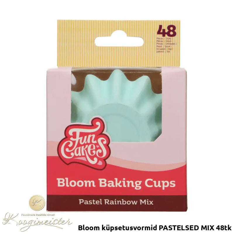 Bloom Küpsetusvormid Pastelsed Mix 48Tk