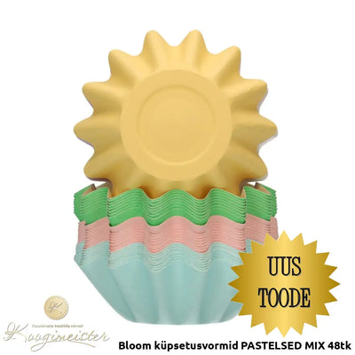 Bloom Küpsetusvormid Pastelsed Mix 48Tk