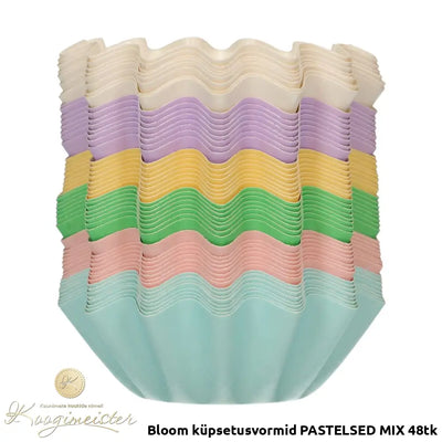 Bloom Küpsetusvormid Pastelsed Mix 48Tk