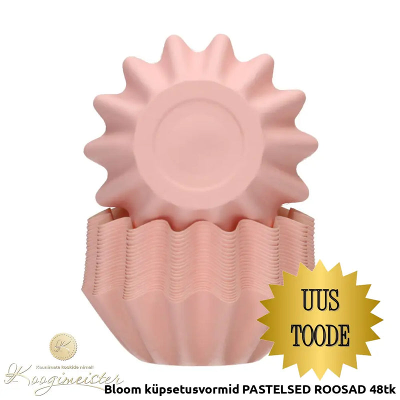 Bloom Küpsetusvormid Pastelsed Roosad 48Tk