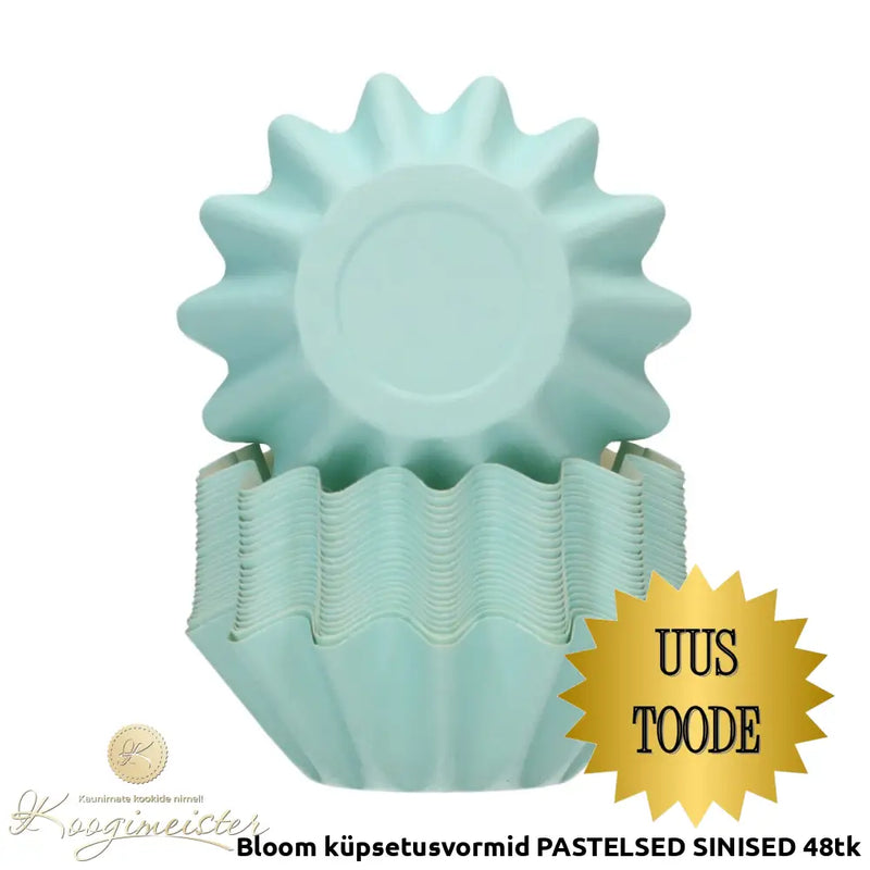 Bloom Küpsetusvormid Pastelsed Sinised 48Tk