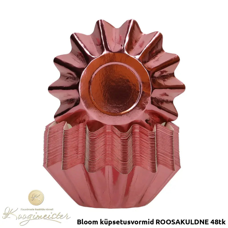 Bloom Küpsetusvormid Roosakuldne 48Tk