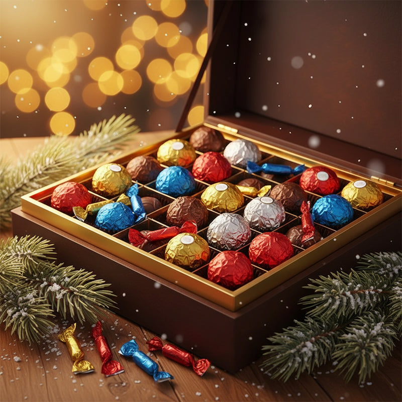 Fooliumist trühvlipaber 10x10cm valik värve