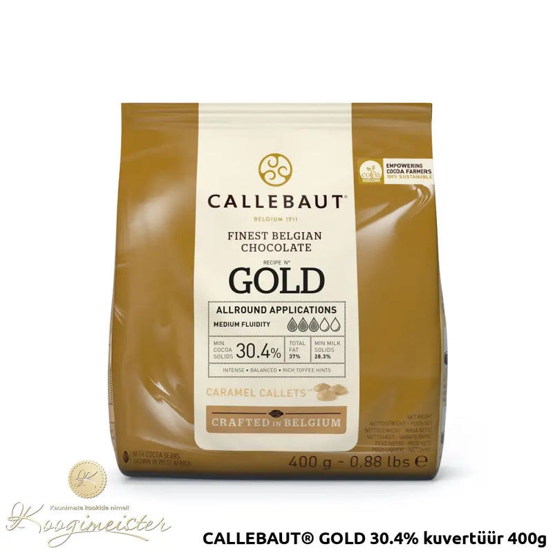 Callebaut® Gold 30.4% Kuvertüür 400G