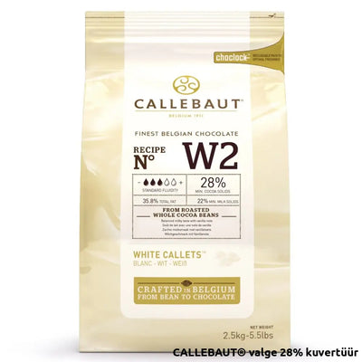 Callebaut® Valge 28% Kuvertüür 2.5Kg