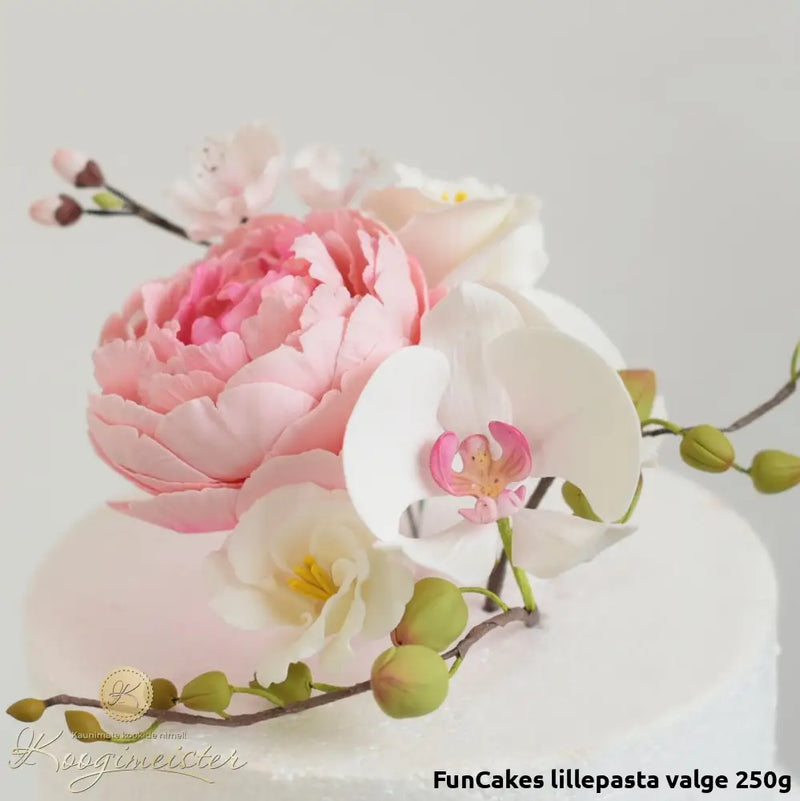 Funcakes Lillepasta Valge 250G E171 Vaba Toidukaubad