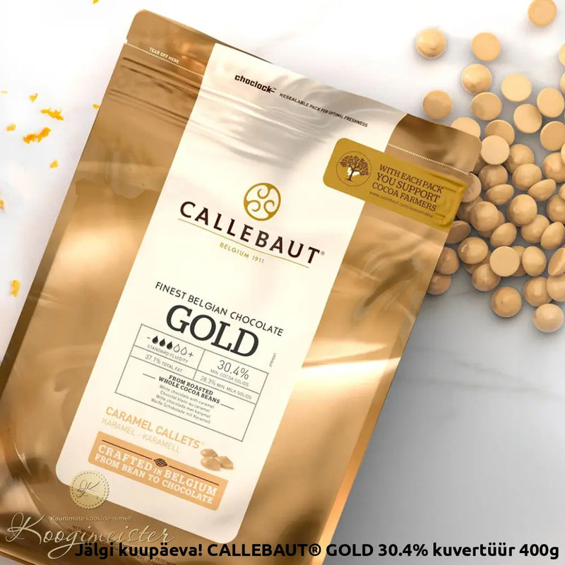 Callebaut® Gold 30.4% Kuvertüür 400G