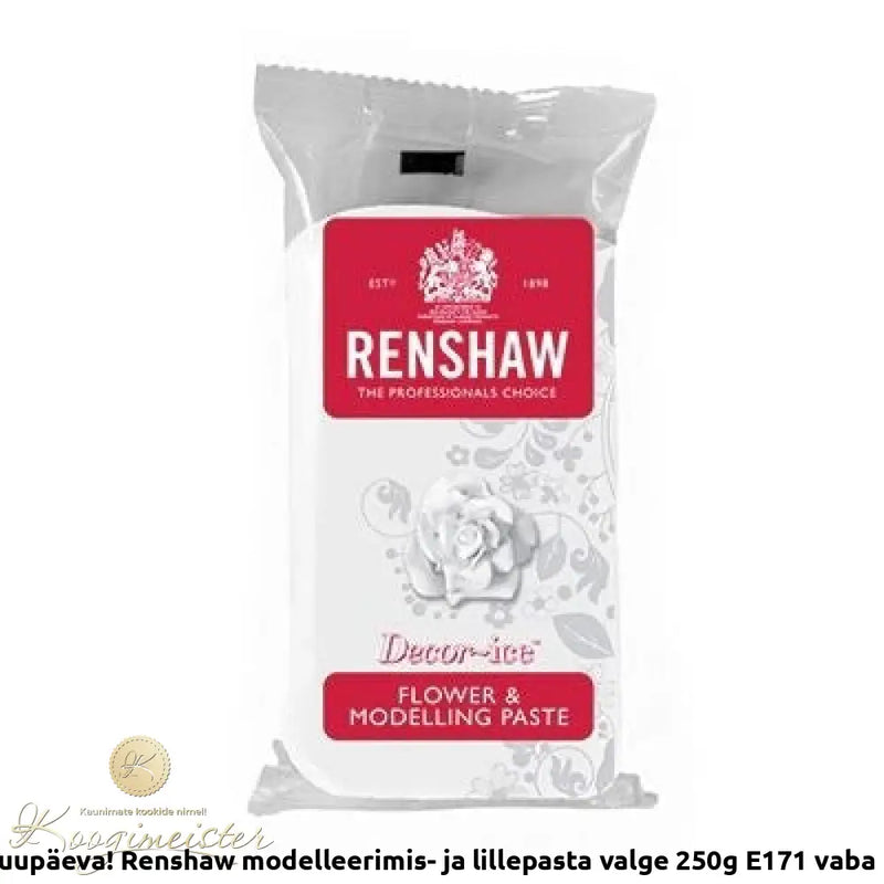 Renshaw Modelleerimis- Ja Lillepasta Valge 250G E171 Vaba