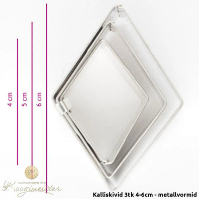 Kalliskivid 3Tk 4-6Cm - Metallvormid