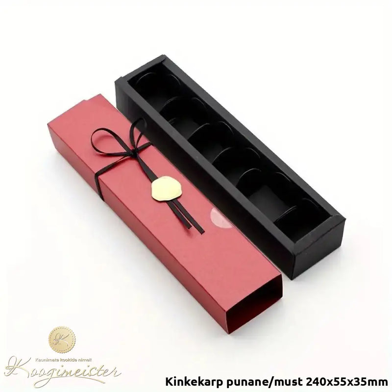 Kinkekarp Punane/Must 240X55X35Mm Pakend