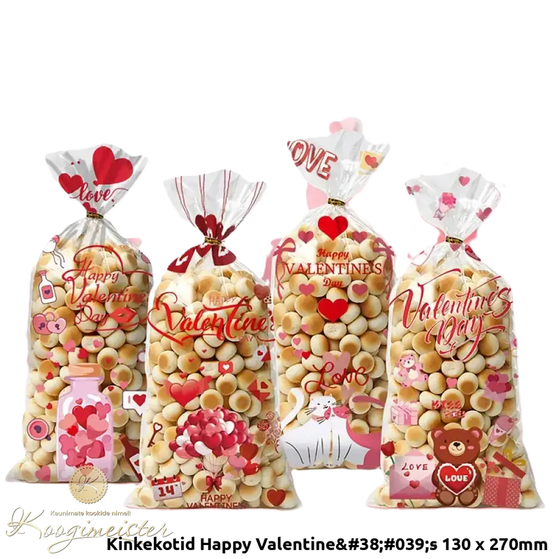 Kinkekotid Happy Valentine’s 130 X 270Mm 12Tk Pakend