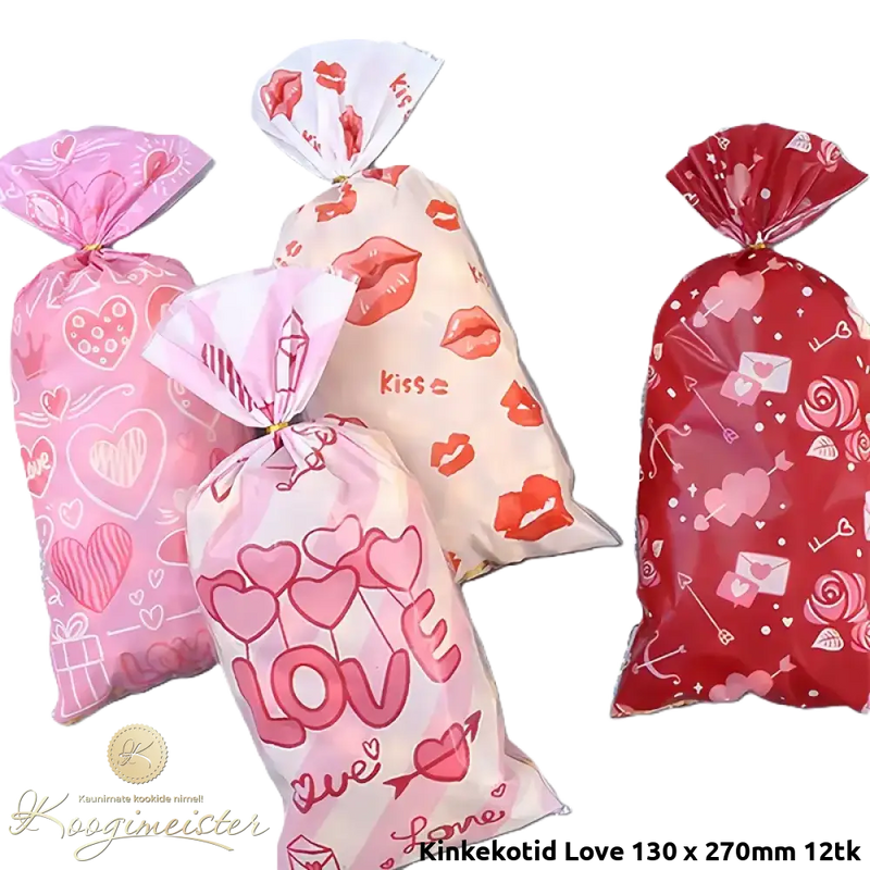 Kinkekotid Love 130 X 270Mm 12Tk Pakend