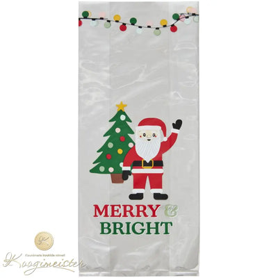 Kinkekotid Merry & Bright Santa 20Tk + Kinnitused