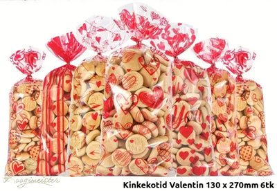 Kinkekotid Valentin 130 X 270Mm 6Tk Pakend