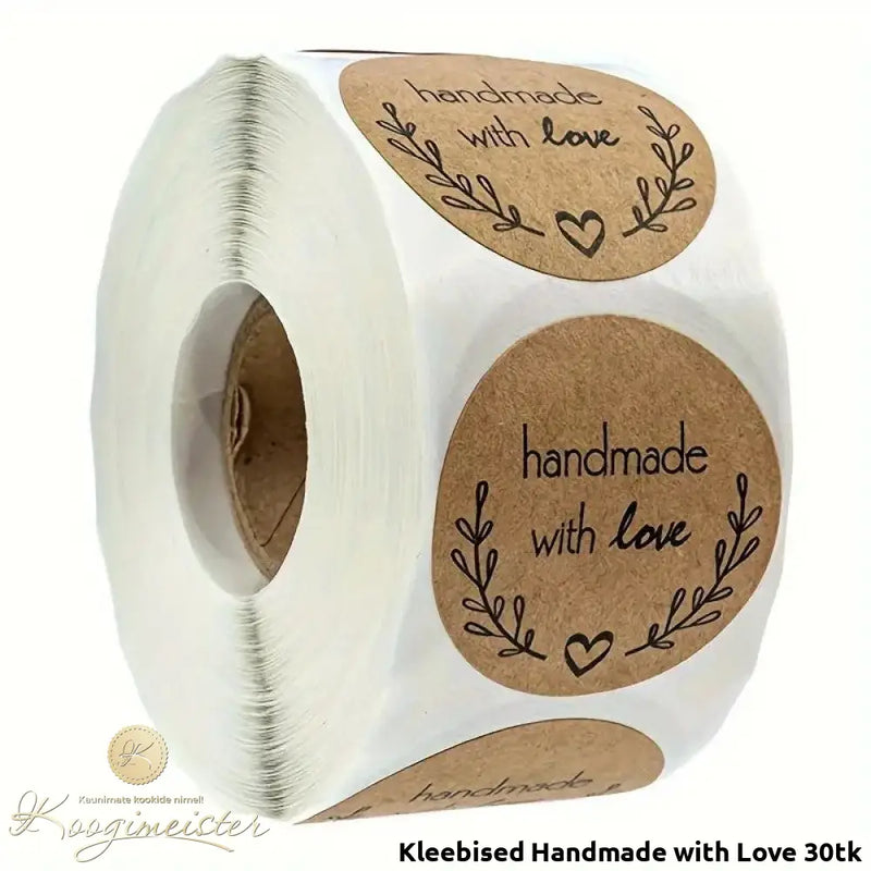 Kleebised Handmade With Love 30Tk Kleebised