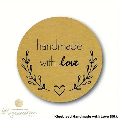 Kleebised Handmade With Love 30Tk Kleebised