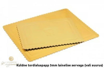 Kuldne Tordipapp 36X47Cm-3Mm