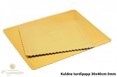 Kuldne Tordipapp 30X40Cm-3Mm